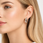 Classic Silver Hoop Earrings (small)
