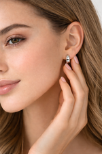 Bold Silver Huggie Hoop Earrings
