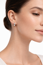 Geometric Square Hoop Earrings