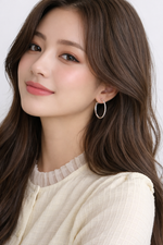 Classic Slim Silver Hoop Earrings (Big)