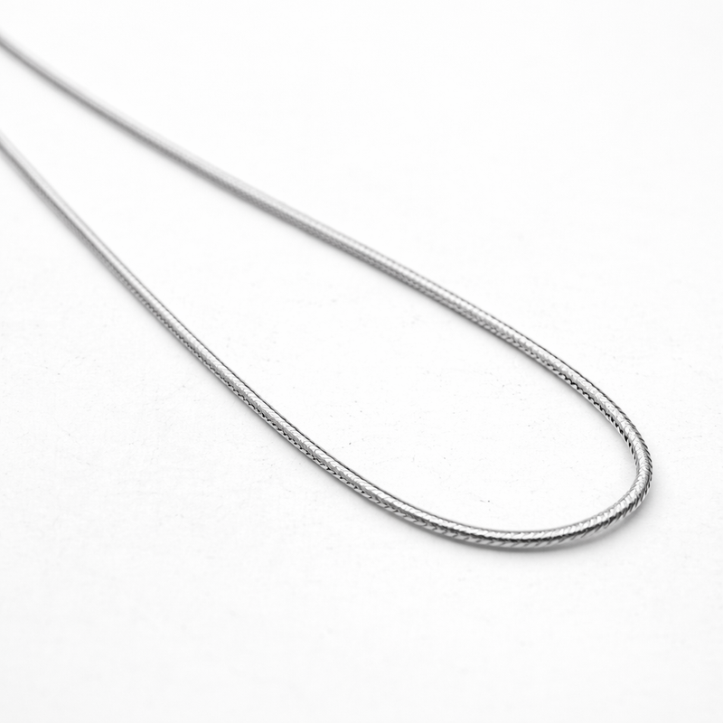 Minimal Silver Snake Chain Necklace