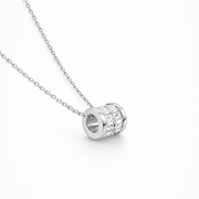 Crystal Barrel Pendant Necklace