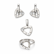 Triangle Link Jewellery Set