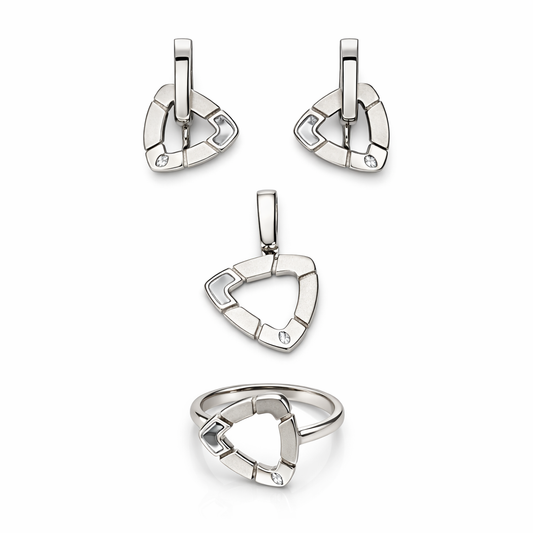 Triangle Link Jewellery Set