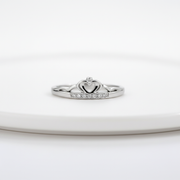 Crown Heart Diamond Ring