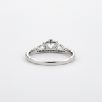 Crown Heart Diamond Ring