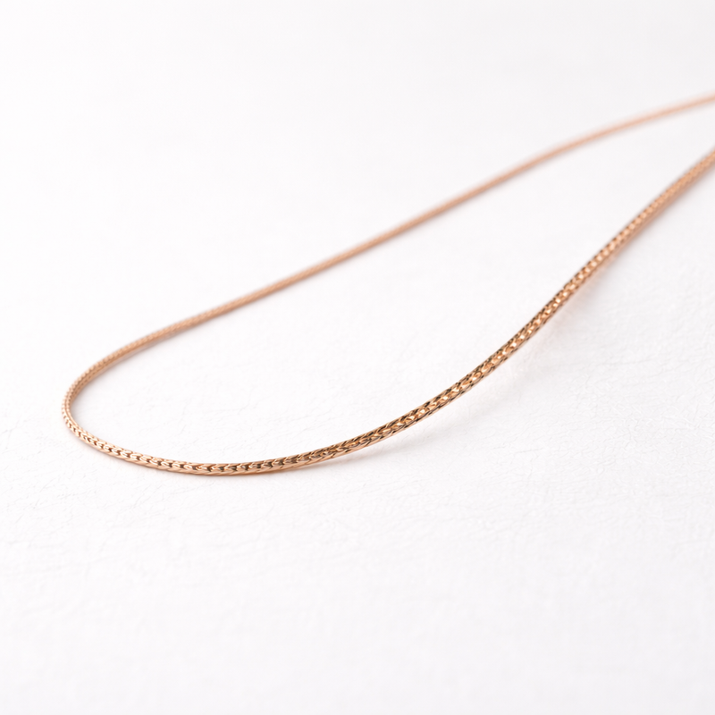 Rose Gold Herringbone Chain