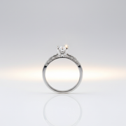 Elegant solitaire ring