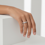 Silver Baguette Eternity Band