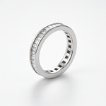 Silver Baguette Eternity Band