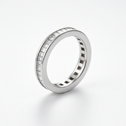 Silver Baguette Eternity Band