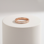 Rose Gold Baguette Eternity Band