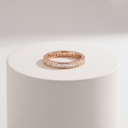 Rose Gold Baguette Eternity Band