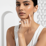 Modern Pavé Open Ring