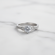 Vintage Inspired Diamond Engagement Ring