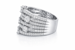 Multi-Row Diamond Statement Ring