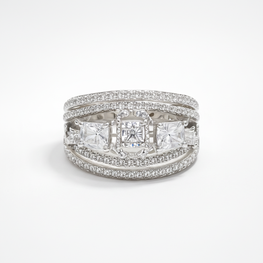 Luxury Multi-Stone Diamond Statement Ring