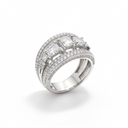Luxury Multi-Stone Diamond Statement Ring