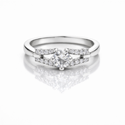 Classic Solitaire Sparkle Ring