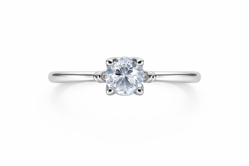 Minimal Classic Solitaire Ring