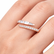 Rose Gold Diamond Wrap Ring