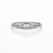 Delicate Heart Diamond Ring