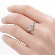 Vintage Heart Filigree Ring