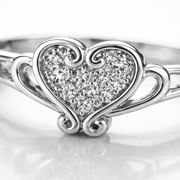 Vintage Heart Filigree Ring