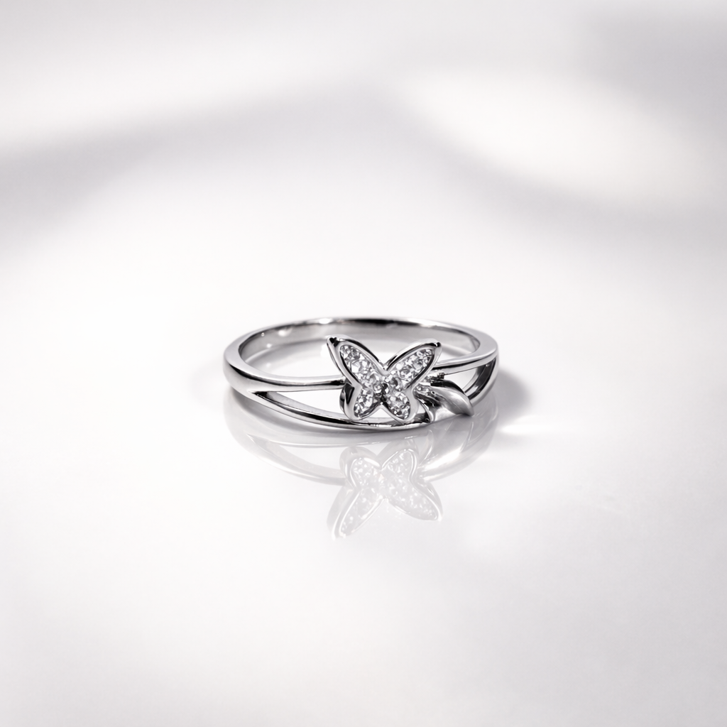 Butterfly Diamond Ring