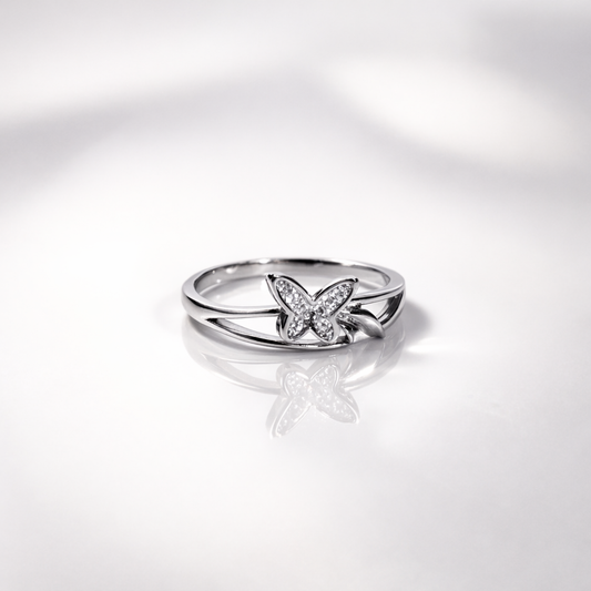 Butterfly Diamond Ring