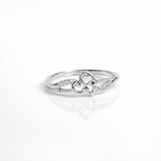 Double Heart Infinity Ring