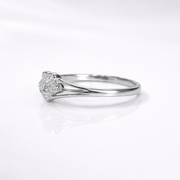 Heart Cluster Diamond Ring
