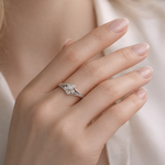 Heart Cluster Diamond Ring