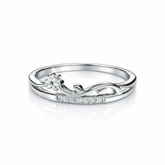 Floral Diamond Ring