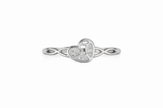 Triple Heart Diamond Ring