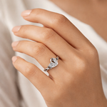 Triple Heart Diamond Ring