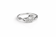 Triple Heart Diamond Ring