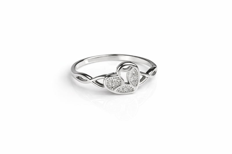 Triple Heart Diamond Ring