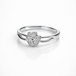 Clover Diamond Ring