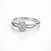 Clover Diamond Ring