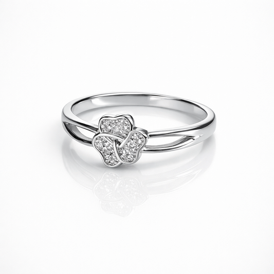 Clover Diamond Ring