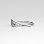 Open Heart Diamond Ring
