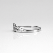 Open Heart Diamond Ring