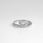 Open Heart Diamond Ring