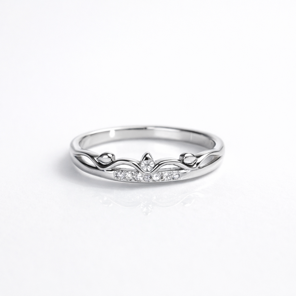 Floral Vine Diamond Ring