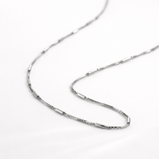 Silver Bar Link Chain