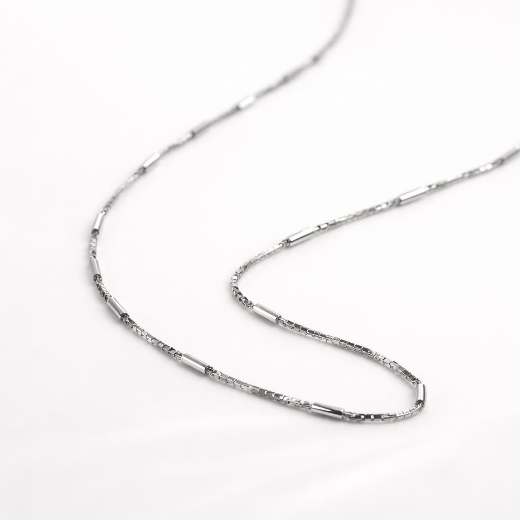Silver Bar Link Chain