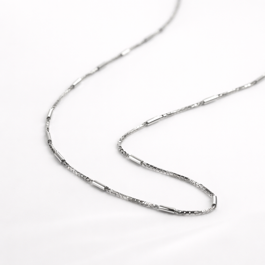 Silver Bar Link Chain