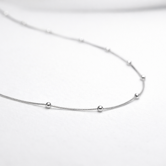Silver Beaded Chain