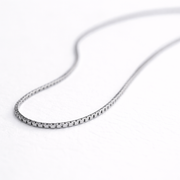 Silver Box Chain Necklace